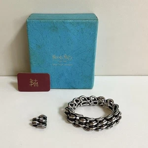 Bloody Mary Double Invisible Joint Bracelet Silver with Box & Guarantee - Picture 1 of 11