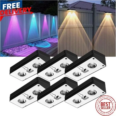 LED Solar Power Fence Lights Deck Door Wall Stair Step Outdoor Garden Decor Lamp - Image 1 of 4