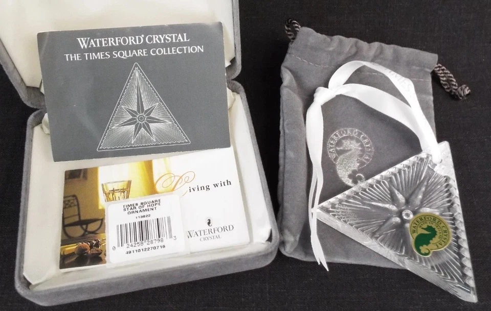 Waterford Crystal Star of Hope 2000 Times Square Ornament 134