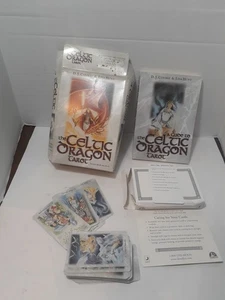 The Celtic Dragon Tarot Kit, D.J. Conway,never used but opened severe box dam - Foto 1 di 7