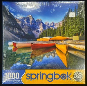 Calm Canoes jigsaw puzzle by Springbok, NIB-sealed, 1000 pieces, USA-made NEW - Picture 1 of 4