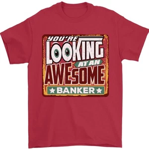 Estás Mirando Una Increíble Camiseta De Hombre Banker 100% Algodón - Imagen 1 de 28