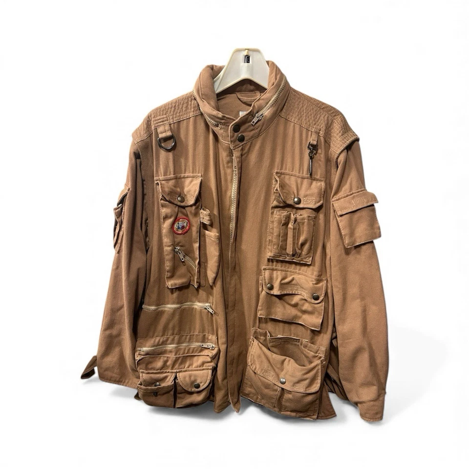 Pussers Vintage Jacket XL Zip-On Light Brown Coat British West Indies Made In UK - Image 1 of 4