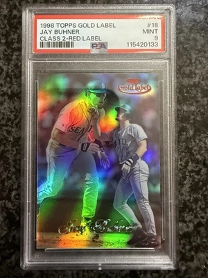 1998 Topps Gold Label - Jay Buhner #18 Class 2 RED #/50 PSA 9 - Image 1 of 2