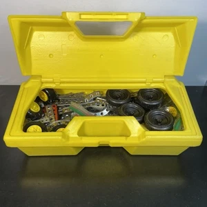 Gabriel Erector Set with Yellow Case VTG - 1976 With Instructions Many parts - Picture 1 of 13