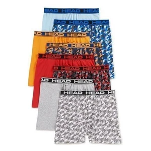 HEAD Boys' Boxer Briefs 8-Pack Performance Dri Fusion Tech Compression No Fly... - Picture 1 of 2