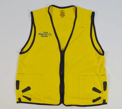 Walmart Employee Vest Yellow Proud Worker Official Uniform Shirt Large  - Image 1 of 4