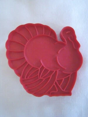Tupperware Turkey Cookie Cutter Cake Stencil Thanksgiving Gobbler Vintage 3.5 in - Image 1 of 3