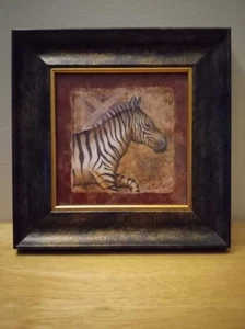 Avon framed zebra print wall hanging picture - Picture 1 of 3