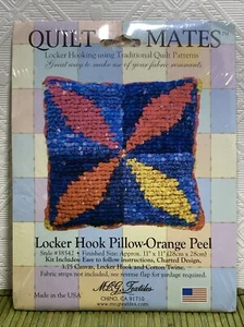 MCG Textiles Quilt Mates Pillow Kit Locker Hooking Orange Peel NEW 11x11 - Picture 1 of 3