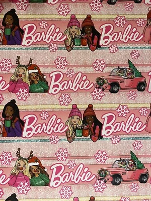 Papel de envolver Navidad Barbie And Friends 20 pies cuadrados Foto 1 de 4