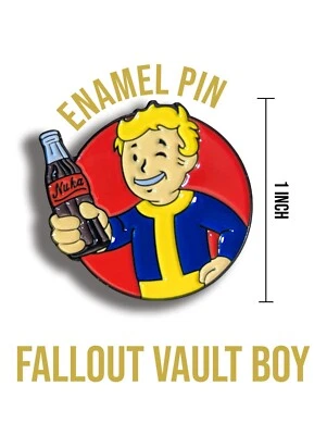 Fallout Vault Boy Enamel Pin | Bethesda Video Game TV Show Fashion - Image 1 of 4