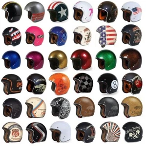 New 2025 Torc T50 Del Mar 3/4 Open Face Retro Motorcycle Helmet DOT Cafe Racer - Picture 1 of 106
