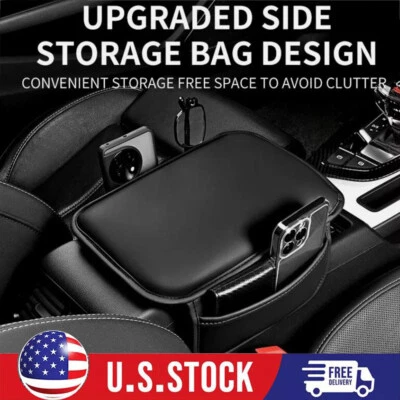 Car Armrest Cushion Cover Center Console Box Pad Mat with Pocket for Honda New - Image 1 of 4