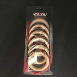 Select (7) 1-3/8 Wood Rings Natural - Picture 1 of 4