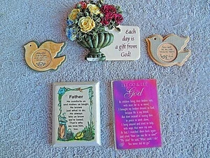 COLLECTION OF 5 REFRIGERATOR MAGNETS SPIRITUAL & DEVOTIONAL - Picture 1 of 6