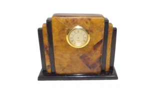 Vintage Oggetti Art Deco Italy Bookshelf Desktop Clock - Picture 1 of 4