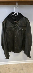 Mens LEATHER motorcycle Riding Coat FIRST Classics Size 4XL - Picture 1 of 6