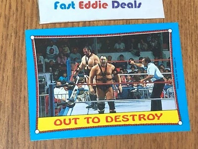 1987 TOPPS WRESTLING WWE WWF DEMOLITION AX AND SMASH OUT TO DESTROY CARD 40 - Image 1 of 2