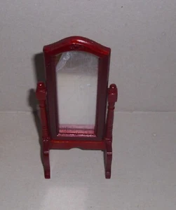 Standspiegel mahagoni - Holz - Miniatur 1:12                 - Picture 1 of 2