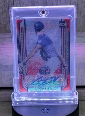 2021 Leaf Metal Draft TRUE #1/1 Chase Petty RED Auto Reds Sealed - Image 1 of 3