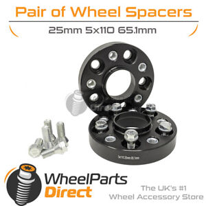 Spacer Kit 5x110 65.1 +Bolts For Saab 9-5 Mk1 Wheel Spacers 15mm 2 97-10