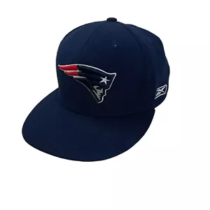 Reebok Authentic Team Wear New England Patriots Vintage Blue Wool Hat Mens 7 5/8 - Picture 1 of 9