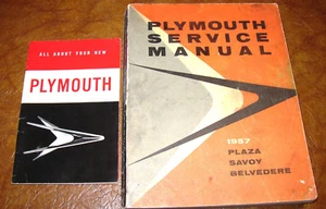 1957 Plymouth Super Set Service Manuals Belvedere Savoy Plaza P-30 P-31 P30 P31 - Picture 1 of 7