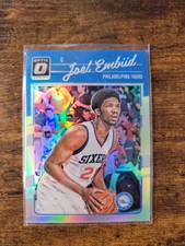 JOEL EMBIID 76ers 2016-17 Donruss Optic #1 FIRST YEAR OF OPTIC  Silver  