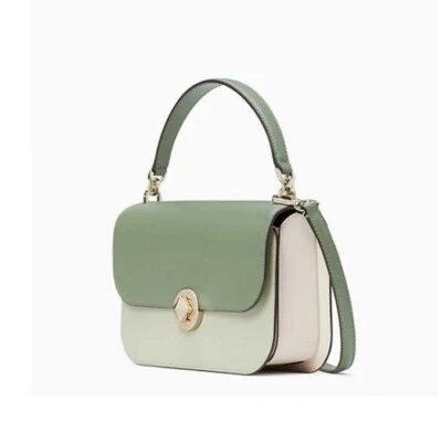 Bolso Bandolera Kate Spade-Audrey Verde Salvia/Mango Superior Solapa Precio de venta sugerido por el fabricante $399 nuevo con etiquetas Foto 1 de 4