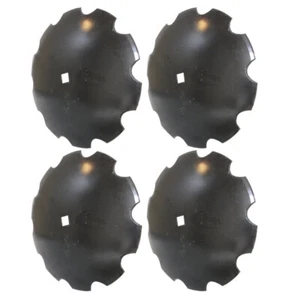 Set of (4) 1 Sq x 1-1/8 Sq Axle Notched Disc Blades 20" x 9 Gauge 602-640671 - Picture 1 of 5
