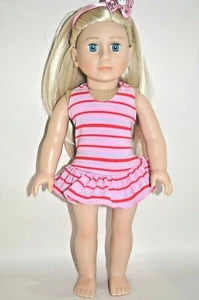 18" Doll Clothes Fits American Girl Dolls Our Generation - Halter Neck Swimwear - Picture 1 of 9