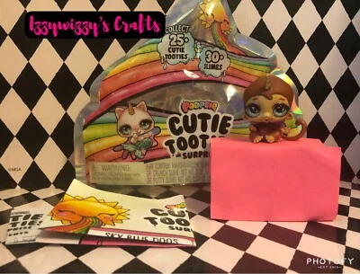 Poopsie Cutie Tooties Sorpresa Columpio Marrón Mono Unicornio Raro Nuevo Foto 1 de 3