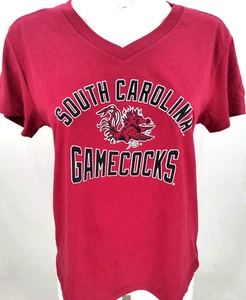 NEW South Carolina Gamecocks Champion Maroon SS V-Neck Tee Shirt Women's M - Picture 1 of 9
