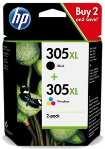HP 305XL Schwarz & Dreifarbig 2er Pack Tintenpatronen (6ZA94AE) *WÄHLEN SIE IHR MODELL* - Bild 1 von 3