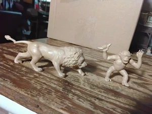 seltene Rarität Gepard 1967 Aurora Tarzan Löwe Spielset Tierfiguren - Bild 1 von 7