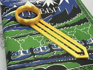 Lord of the Rings One Ring Bookmark 6” Gold Tolkien Collector - Picture 1 of 5