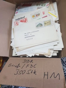 Fosa de recibos 350 FDCS cartas de primer día cartas recibos RDA H11 - Imagen 1 de 6