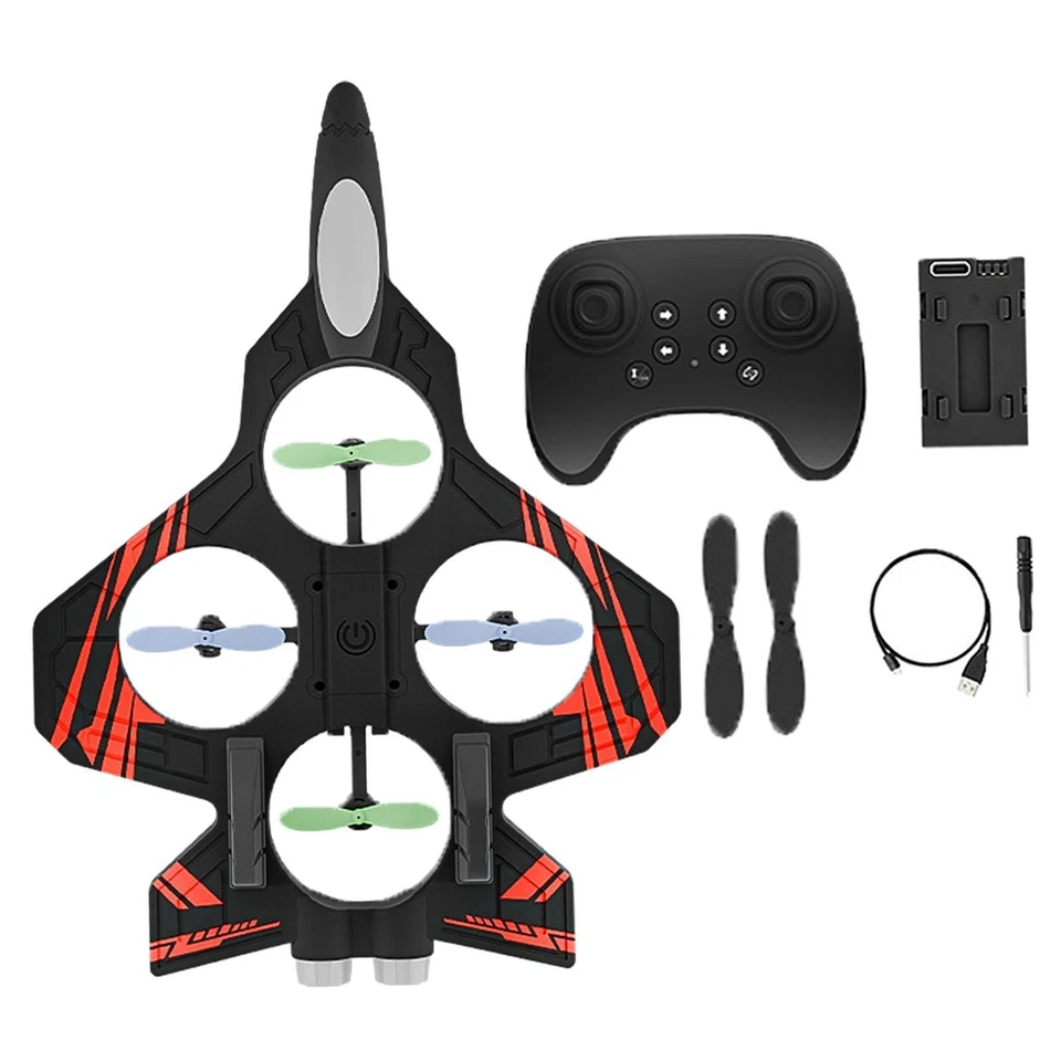 Foam RC Airplane Gift with Lights Fighter Toy for Ages 14+ Kids Adults Boys - Image 1 of 1