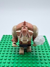 LEGO Castle Fantasy Dark Tan Troll Minifigure - cas358 - Set 7036 Complete