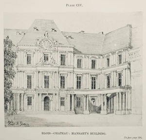 c1925 French Architecture Print of BLOIS CHATEAU MANSART'S BUILDING - Picture 1 of 2