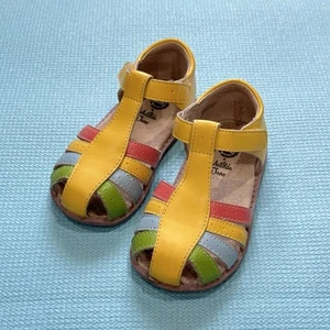 Livie & Luca + Matilda Jane Paz Red Yellow Blue Green Pink Shoes Sandals Size 9 - Picture 1 of 5
