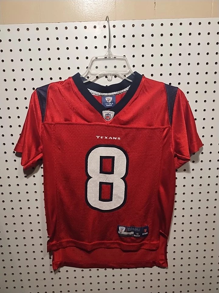 Camiseta deportiva juvenil vintage de los Houston Texans Matt Shaub #8 Reebok On Field roja talla S  Foto 1 de 4