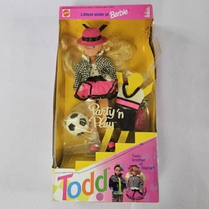 Stacie Party N Play Little Sister of Barbie Mattel #5411 1992 Package Wear READ⬇ - Picture 1 of 8
