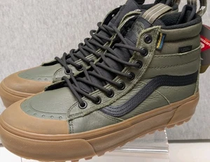 Vans MTE Sk8-Hi Waterproof Insulated Shoe Olive Green Mens 7 Women's 8.5 - Picture 1 of 11