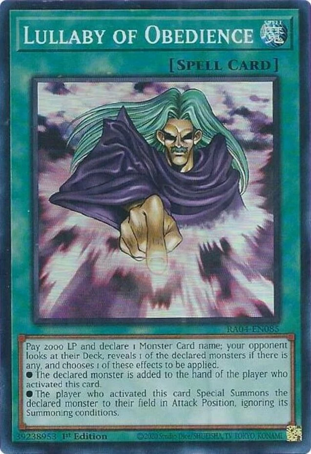 Lullaby of Obedience - RA04-EN085 - Super Rare - 1st Edition Near Mint Yugioh! C - Image 1 of 1