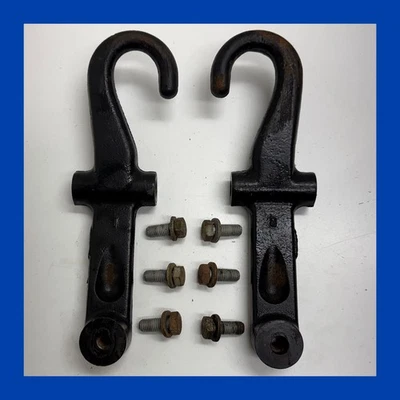 01-06 Chevy Silverado GMC Sierra HD 2500 3500 ganchos de remolque delanteros y herrajes A45 Foto 1 de 4