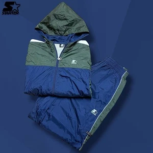 STARTER Tracksuit - Boys Size 10/12 - 2 Piece Jacket And Pants Blue Green - Picture 1 of 17