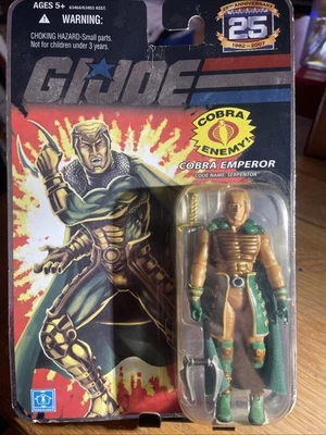 Figura de acción GI Joe 25 aniversario Serpentor 63464 Cobra Emperor Hasbro 2007 Foto 1 de 4
