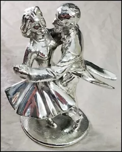 Cromo? Statua in metallo Fred Astaire Dance Studio anni '50? Trofeo pesante non - Foto 1 di 10